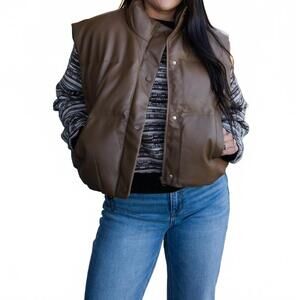 NEW KW FASHION taytum vest in light brown